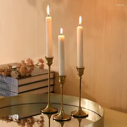 Candle Holders Light Luxury Holder Ornaments European-style Retro Romantic Table Layout Simple Modern Pography Props