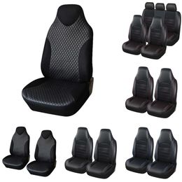 AUTOYOUTH PU Leather Front Covers Fashion Style High Back Bucket Cover Auto Interior Car Seat Protector 2PCS