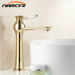 Bathroom Sink Faucets Arrival Basin Golden Finish Mixer Taps Single Hole Torneira Banheiro XT807