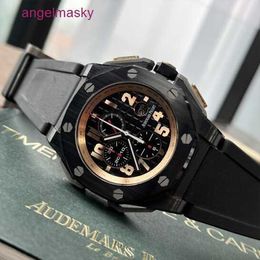 Custom AP Wristwatch Royal Oak Offshore 26378 Automatic Mechanical Ceramic Stallone Luxury Mens Watch