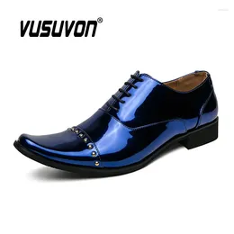 Casual Shoes Summer Autumn 2024 Men Patent Leather Flats British Style Breathable Male Derby Round Toe Lace-up Loafers