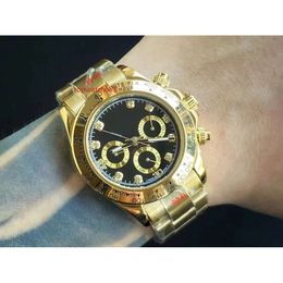 with Box Automatic 2813 Mechanical Movement Watch Black Dial Watches Men 116508 Gold 116520 116528 Mens Wristwatches