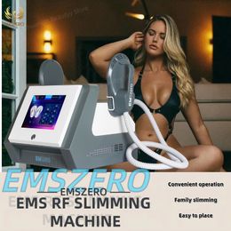EMSzero 6500W Hi-emt+RF EMS Muscle body sculpting Machine with 4 Handles RF Pelvic Stimulation Pads Optional salon
