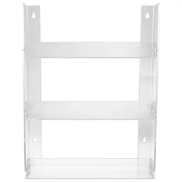 Decorative Plates Display Holder Matches Box Shelf 3-tier Storage Acrylic For Market Store