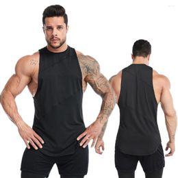 Men's Tank Tops Sports Loose Sleeveless Fitness Sweating Running Basketball Quick Drying Top Gym Clothing