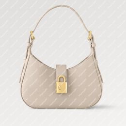 Explosion Women's M24990 Low Key Shoulder Bag PRE-ORDER NOW padlock quiet luxury sleek design Limestone Grey exceptionally grained calfskin suede bags