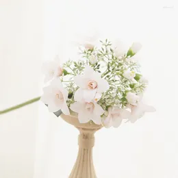 Decorative Flowers Hydrangea Artificial Branch Silk Bouquets Wreath Home Wedding Living Room Table Decoration Fake Floral Accessories Gifts