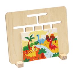 Puzzos de madeira de madeira por atacado Crianças de tabuleiro infantil infantil Dinosaur Design Puzzles Puzzles de alta qualidade Combando quebra -cabeças MulitColor 24*18,5*3,5cm