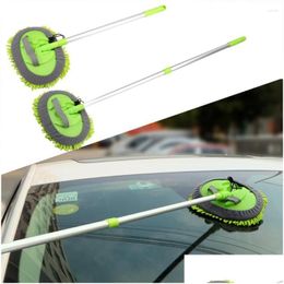 Car Sponge Washing Mop Care Detailing Accessories Cleaning Adjustable Soft Dust Wax Window Wash Tool Home Drop Delivery Automobiles Mo Otcnx