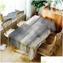 Table Cloth 2023 Personality Simple Pattern Waterproof Tablecloth Digital Printing Rectangar Drop Delivery Home Garden Textiles Cloths Dhoci