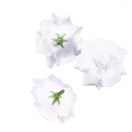 Decorative Flowers 50PCS Rose Flower Artificial For Wedding Bride Bouquet DIY Crafts 45 3cm