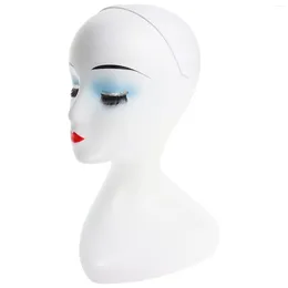 Decorative Plates Head Stand Mannequin Wigs Display Organizer Toupee Dummy Plastic Accessories Holder