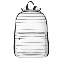 Backpack Half White And Black Woman Backpacks Boys Girls Bookbag Waterproof Students School Bags Portability Travel Rucksack Shoulder Bag