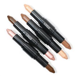 10g Private Label Double-ended 2in1 Contour and Highlighter Stick Custom Bulk Highlight Makeup Shimmer Brighten Shiny Cosmetic