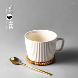 Mugs Japanese Retro Style Coffee Cup Ceramics Afternoon Tea Set Solid Mug