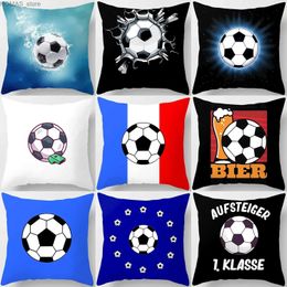 Pillow Case ZheYu Footballgo!go!go! Printed square case used for home decoration car sofa cushion cover (45cm*45cm) Y240407