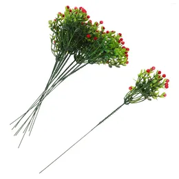 Decorative Flowers Simulation Bouquet Adorn Artificial Flower Decor Fake Arrangement Realistic Stems Branch Baby's Breath