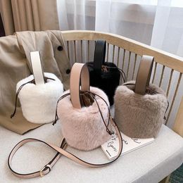 Evening Bags Fashion Drawstring Bucket Women Purses Small Flap Ladies Handbags Box Shape Crossbody For