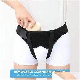 Waist Support Single/Double Hernia Belt Truss For Men Women Reery Strap With 2 Removable Compression Pads Drop Delivery Sports Outdoor Ot4Km