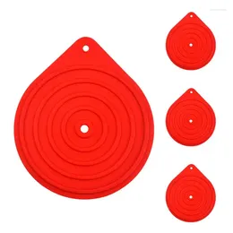 Table Mats Silicone Microwave Mat Set Of 4 Non-Slip Dish Kitchen Utensils Odorless Cookware For Freezer