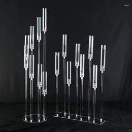Candle Holders Acrylic For Home Decor Centrepiece Candelabra Wedding Decoration 5 CPS 10CPS