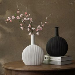 Vases Modern Creative Ceramic Vase Home Decor Accessories Living Room Dry Flower Arrangement Decoration Aesthetics