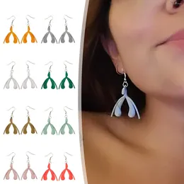 Dangle Earrings 1 Pair 4 Colorful Fashion Clitoris Model Pendants For Women Minimalist Drop Personality Jewelry Gift