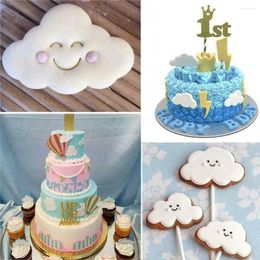 Baking Moulds 5PCS Cloud Shape Cookie Cutter Made 3D Printed Fondant For Cake Decorating Tools Bakeware Kitchen Dining