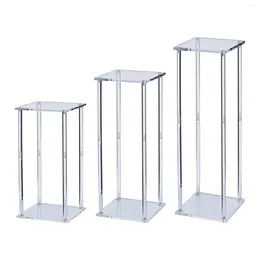 Vases Acrylic Wedding Centrepieces Modern Clear Tall Flower Vase For Bridal Shower Party Dining Table Shelf Desk Decor