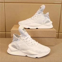 Casual Shoes KGDB Y3 Sneaker Hip Hop Men Women's Sports Lightweight Running Leather For Thick Soled Jogging