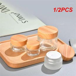 Storage Bottles 1/2PCS Cream Bottle Skincare Products Cosmetic Container Vacuum Glass Sub-box Small Jewellery Lotion Distributor