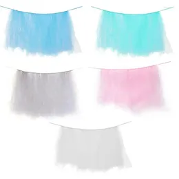 Table Skirt Tulle Tutu Birthday Party Christmas Festival Wedding Decor For Round Rectangle Desk