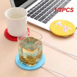 Table Mats 1/3PCS Cartoon Heating Mat Warmer Pad USB Power Warm Tool Coffee Drink Cup Heater Tray Electric Kitchen