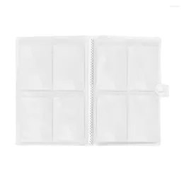 Jewellery Pouches 4 Grids Transparent Storage Book Thicken Earring Organiser Bag Anti-Oxidation Zipper Case (50 Pvc Bag)