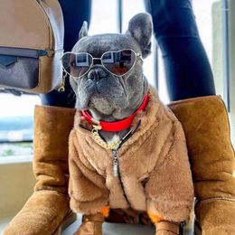 Dog Apparel High Quality Faux Fur Winter Clothing XS-3XL Warm Pet Coat Jacket Small Medium Puppy Coats