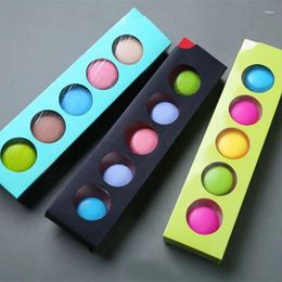 Gift Wrap 10pcs/lot Cookie Package Macarons Box Cake Chocolate Muffin Biscuits Baking Party Favors Gifts Containers Decor