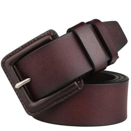 Belts 3.8cm wide design with mens high-quality leather military waist belt without metal 130cm 140 150 160cm Q240401