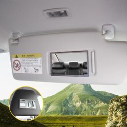2024 Araba İç Paslanmaz Çelik Taşınabilir Araba Makyaj Aynası Otomatik Vizör HD Kozmetik Aynalar Evrensel Araba İç Ayna 1. Araba için