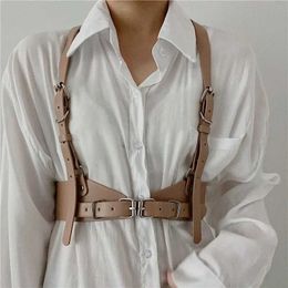 Belts New luxury womens straps bras suspenders womens fashion belts sexy womens tight fitting bras shirts dresses vests body straps Q240401