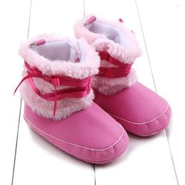 Boots Toddler Infant Baby Girl Bowknot Snow Soft Sole Prewalker Crib Shoes Anti-slip Comfortable Girls