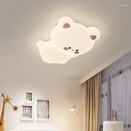 Ceiling Lights Cute Children's Room LED Cartoon Bear Koala Light Modern Creative Baby Decor Boy Girl Bedroom Lamps