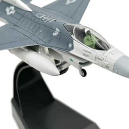 Aircraft Modle 1/100 Scale F16C Fighter High Detailed Diecast Model Airplane Collection Aircraft for Home Bookshelf Bar Living TV Cabinet YQ240401