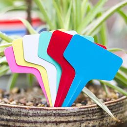 Garden Decorations 100PCS/Lot Plant Markers Labels T Type Waterproof Tags Seed Nursery Stake Gardening Label