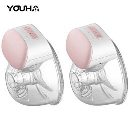 Breast Pad YOUHA Electric Breast Pumps Portable Hands Free Wearable Breast Pump Silent Comfort Breast Milk Extractor Collector BPA-free 240410