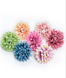 Whole 300pcs Small chiffion Daisy Gerbera Handmade Artificial Chrysanthemum Flower Head For Wedding Decoration DIY Wreath baby5271710