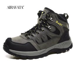 Boots Men Women Waterproof Hiking Shoes Outdoor Climbing Nonslip Camping Trekking Sneakers Sports Mountaineering Army Green Boot