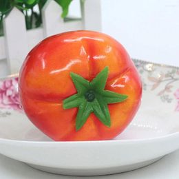 Decorative Flowers 15 Pcs Decor Artificial Tomato Decoration Model Vegetables Lifelike Simulation Red Fake Veggie