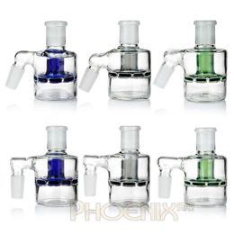 Smoking Pipes Ash catcher 14mm 18mm 90 degree Percolator Bong Catchers for Bubbler Hand Blown Oil Rigs AccessoriesQ240515