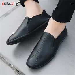 Casual Shoes Men Loafers Spring 2024 Fashion Boat Footwear Man Brand Leather Moccasins Men'S Comfy Drive