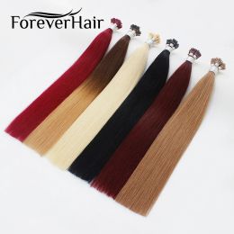 Extensions FOREVER HAIR Remy I Tip Human Hair Extension Colour Fusion 100% European Human Hair Extension Keratin Bond 0.8g/s 16" 18" 20" 22"